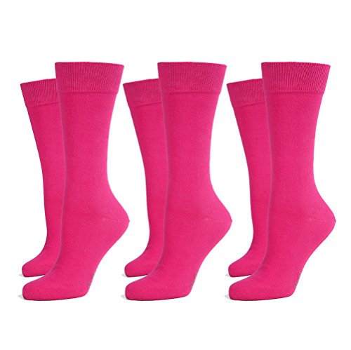 Safersox 3er Pack Business Socken Pink, 39-42 von Safersox