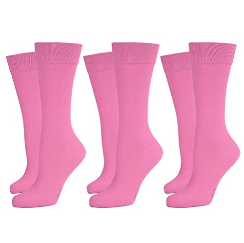 Safersox 3er Pack Business Socken Rosa, 35-38 von Safersox