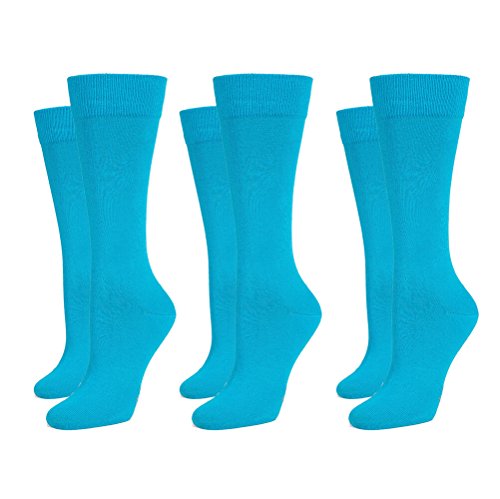 Safersox 3er Pack Business Socken Türkis, 43-46 von Safersox