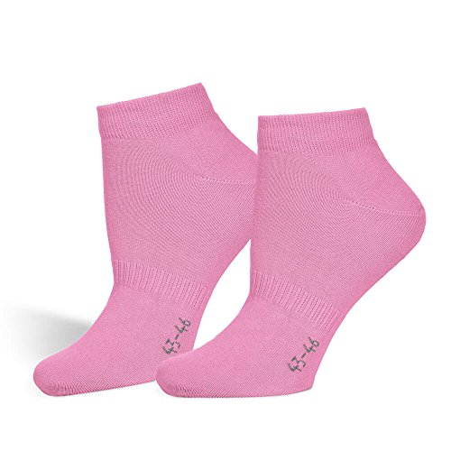 Safersox Sneaker Socken Rosa, 39-42 von Safersox