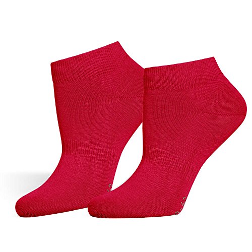Safersox Sneaker Socken Rot, 43-46 von Safersox