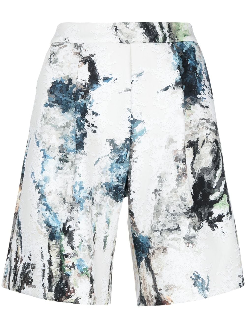 Saiid Kobeisy Shorts mit grafischem Print - Weiß von Saiid Kobeisy