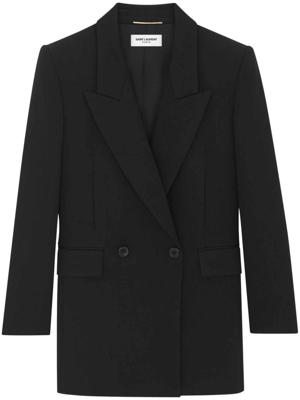 Saint Laurent Doppelreihiger Wollblazer - Schwarz von Saint Laurent