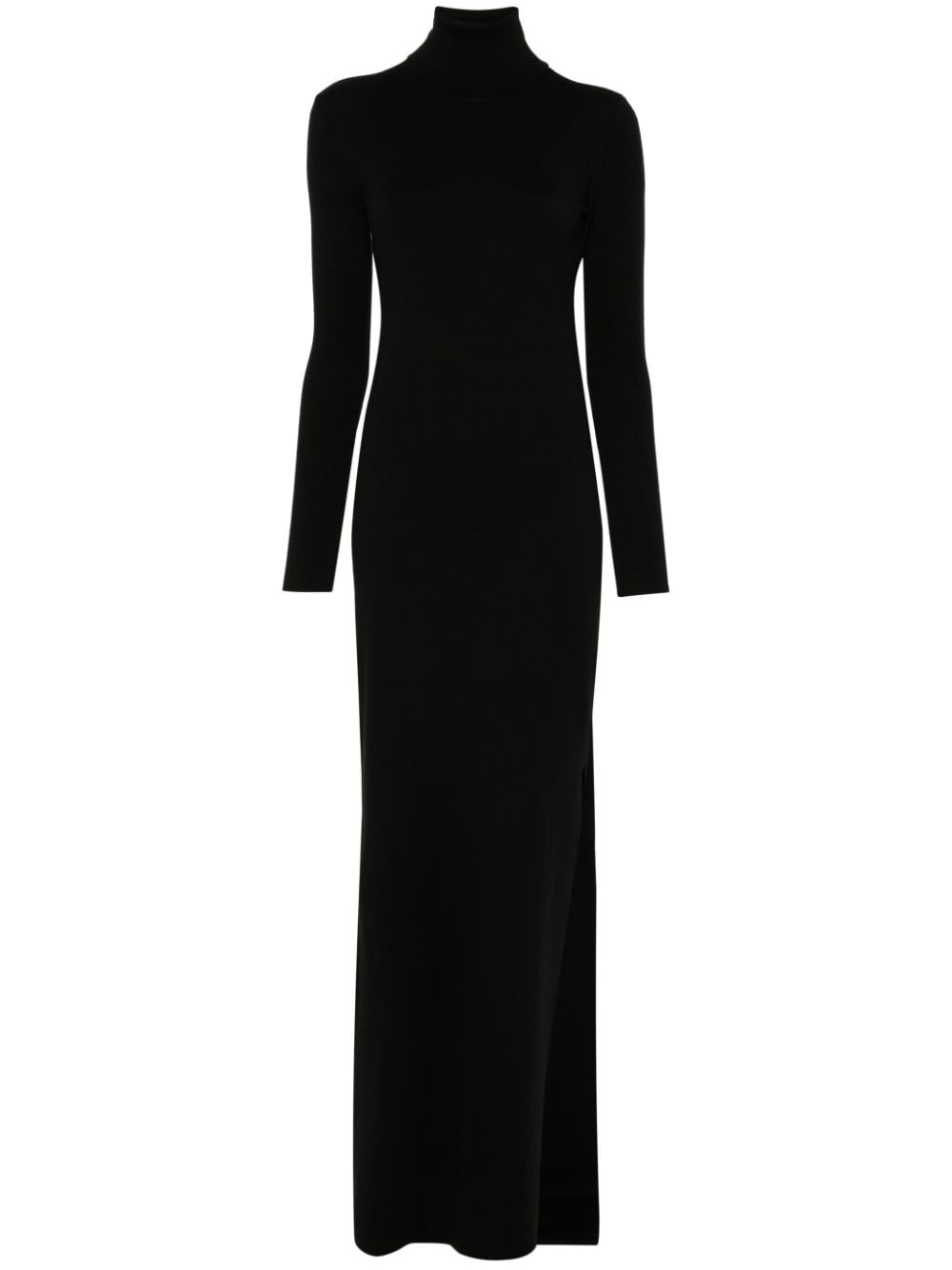 Saint Laurent Kleid mit Rollkragen - Schwarz von Saint Laurent