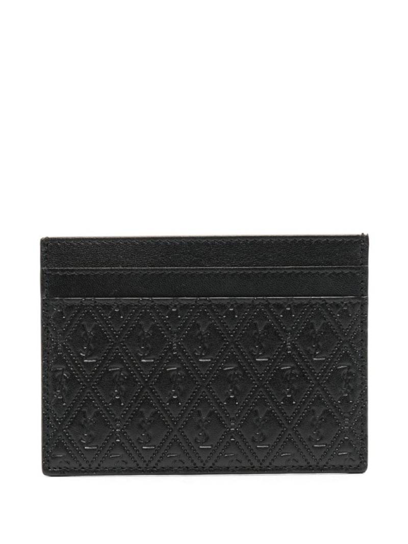 Saint Laurent Perforiertes Kartenetui - Schwarz von Saint Laurent