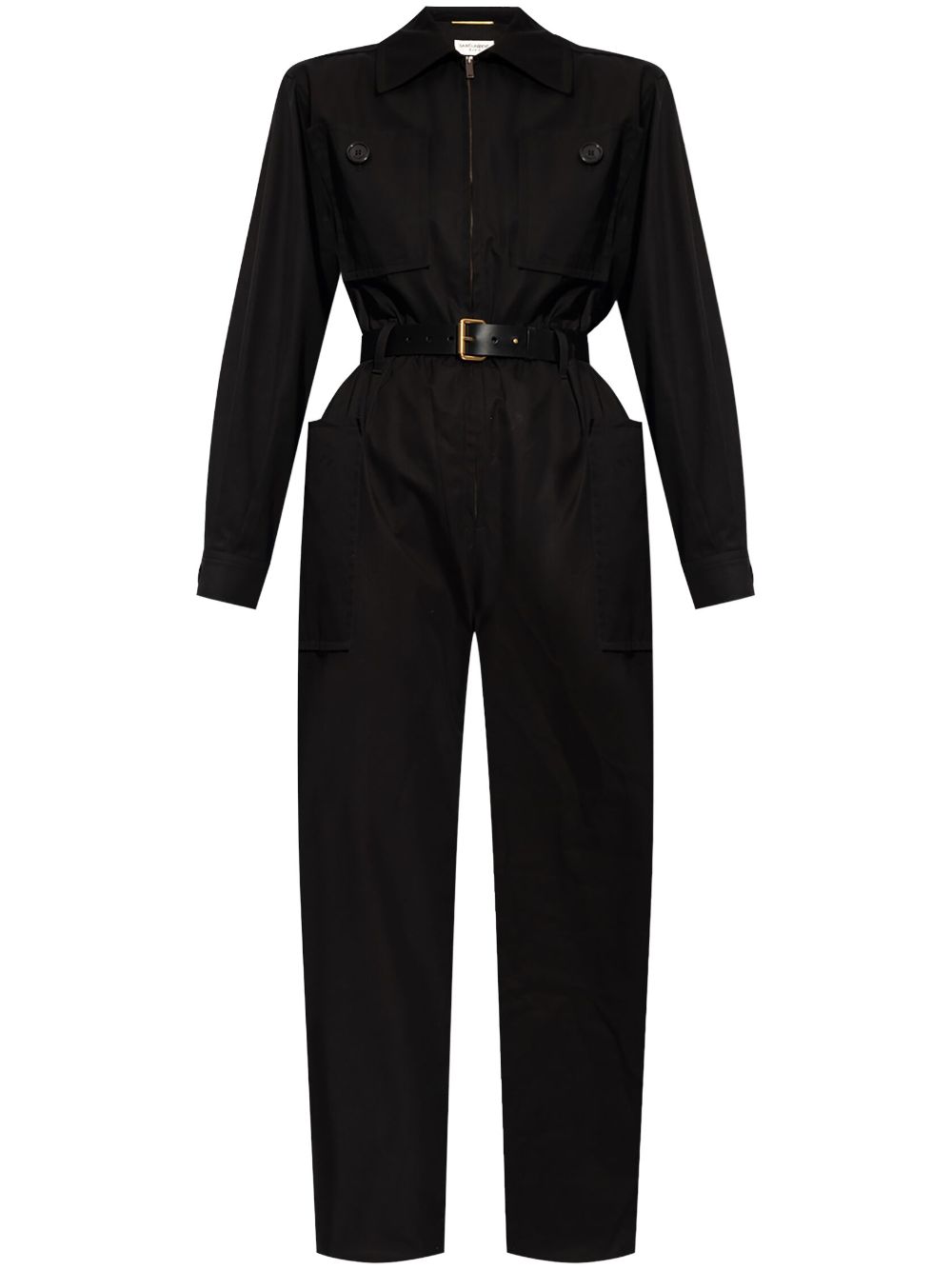 Saint Laurent Jumpsuit mit Gürtel - Schwarz von Saint Laurent