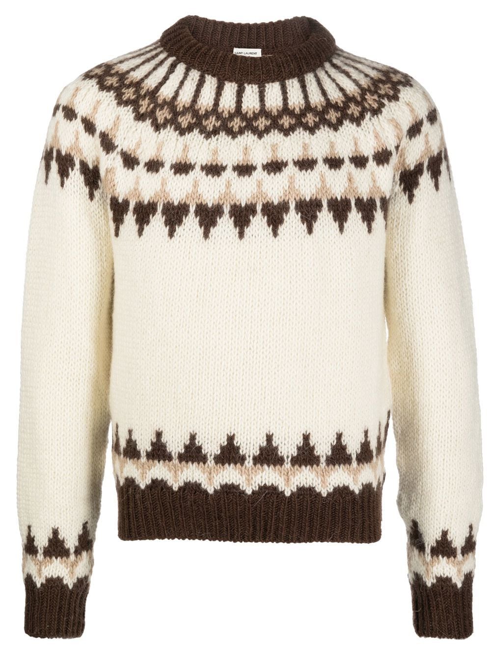 Saint Laurent Pullover mit Fair-Isle-Muster - Nude von Saint Laurent