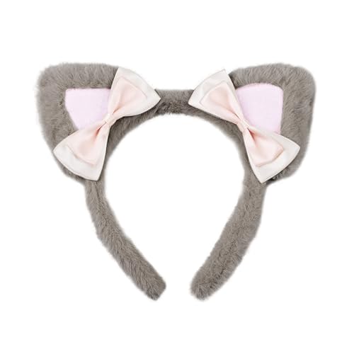 Cartoon Wolf Ohr Haarreifen Niedlicher Haarhalter Halloween Cosplay Party Kostüm Kopfbedeckung für Teenager Frauen Cosplay Stirnbänder für Frauen Cosplay Stirnband Kätzchen Ohr Halloween Cosplay von Saiyana