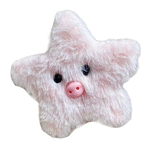 Furry Star Oink Y2K Haargummi-Zubehör, süße lustige Haarnadel, flache Clips, Haarnadel, Mädchen, Kopfschmuck, Haarschmuck von Saiyana