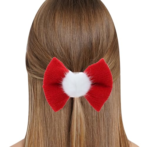 Haarspange mit Weihnachtsschleife für Mädchen, niedlicher süßer Charm, Ästhetik, Festival, Haarschmuck, Haarspange für Damen, dünn/dick, Haarclip für Damen, dicke Haarstyling-Schleife von Saiyana