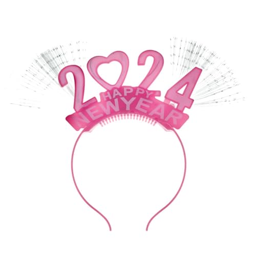 LED-Neujahrs-Stirnband, leuchtendes Stirnband, niedliches Stirnband, leuchtendes Stirnband für Damen, Mädchen, Kinder, Haarschmuck, Party-Dekorationen für Frauen, Mädchen, Erwachsene von Saiyana