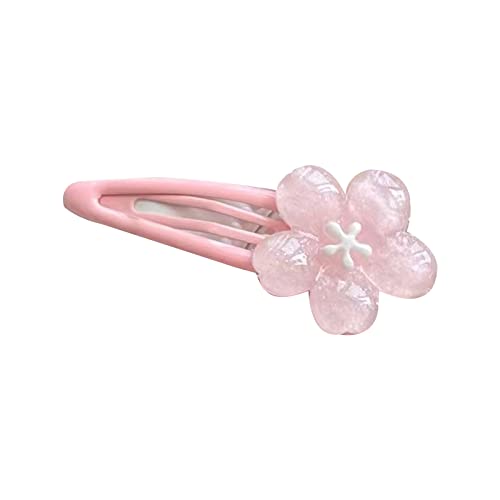 Süße rosa Kirschblüten-Haarnadel für Damen, niedlicher Charm-Haarspange, ästhetisches Gelee-Gefühl, Haar-Accessoires, Festival, Haarspangen für den Alltag, groß, schöne Haarspangen für Damen, klein von Saiyana