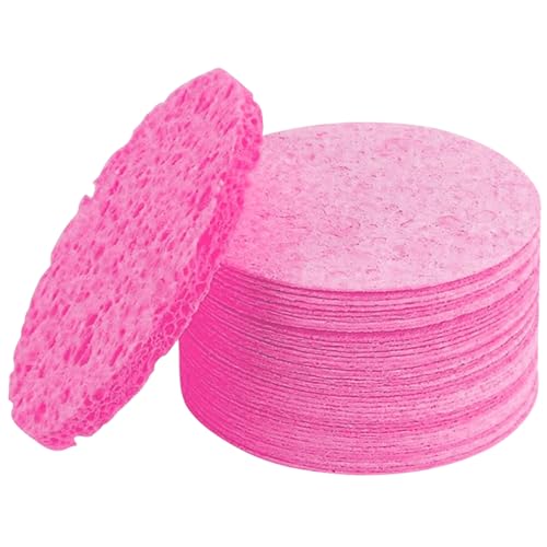 Wiederverwendbare Make-up-Entferner-Pads, komprimierte Gesichtsschwämme, Kosmetikschwämme für Peelings, tägliche Gesichtsreinigung, komprimierte Gesichtsschwämme, Gesichtsschwämme von Saiyana