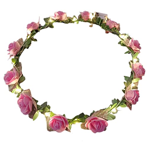 Zarte Blume, Braut, Hochzeit, Haarreif, modisch, für Damen, Hochzeit, Party, Frisur, leuchtendes Haarband für Kleinkinder, Blumenkronen von Saiyana