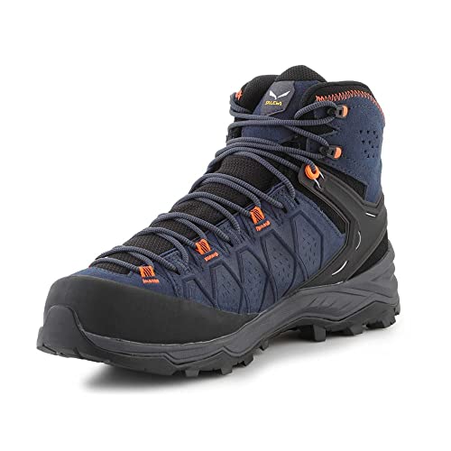 Salewa Ms Alp Trainer 2 Mid GTX, Chaussures de randonnée Homme, Dark Denim Fluo Orange, 46 EU von Salewa