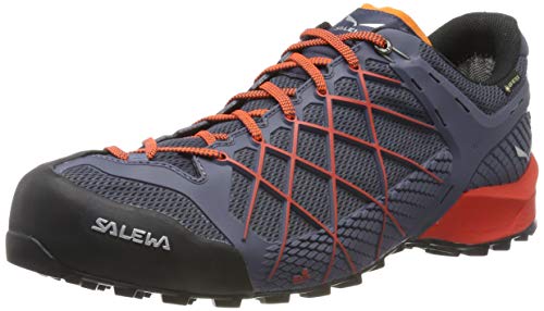 Salewa MS Wildfire Gore-TEX Herren Trekking- & Wanderhalbschuhe, Blau (Ombre Blue/Fluo Orange), 40.5 EU von Salewa