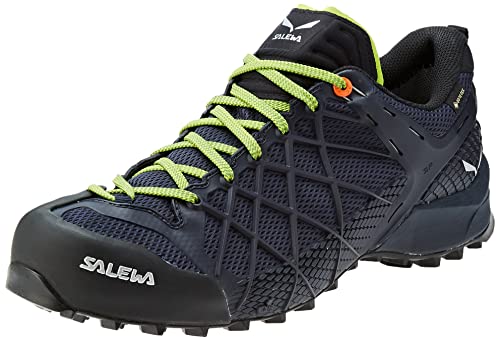 Salewa MS Wildfire Gore-TEX Herren Trekking-& Wanderhalbschuhe, Blau (Navy Blazer/Cactus), 40,5 EU von Salewa