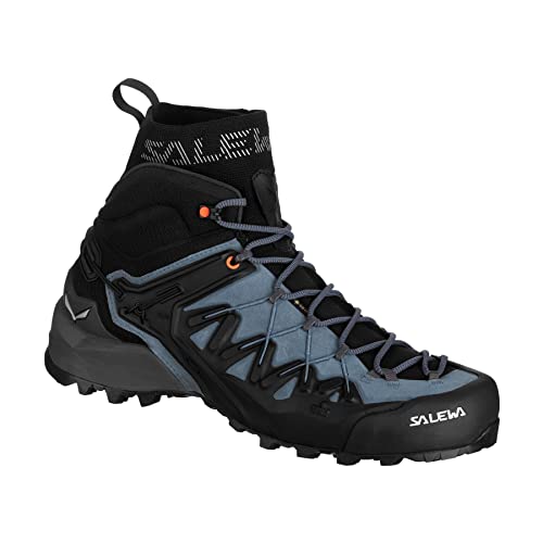 Salewa M Wildfire Edge Mid GTX Blau - Gore-Tex Wasserdichter technischer Herren Gore-Tex Bergsportschuh, Größe EU 42. von Salewa