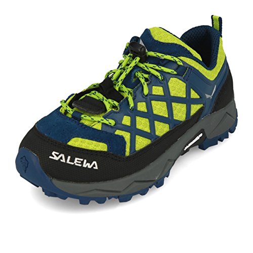 Salewa JR Wildfire, Scarpe da trekking e da escursionismo Unisex Bambini, Blu (Poseidon/Cactus), 34 EU von Salewa