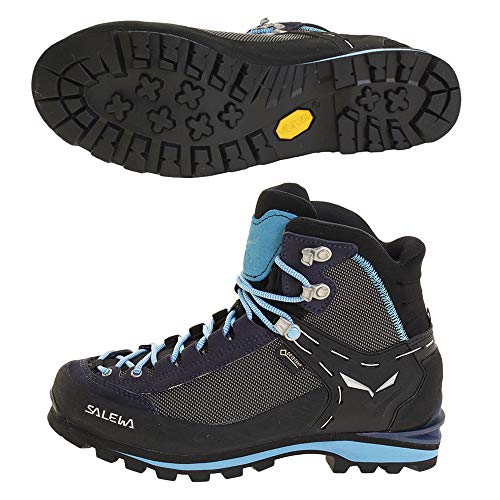 Salewa WS Crow Gore-TEX Damen Trekking- & Wanderstiefel, Blau (Premium Navy/Ethernal Blue), 38.5 EU von Salewa