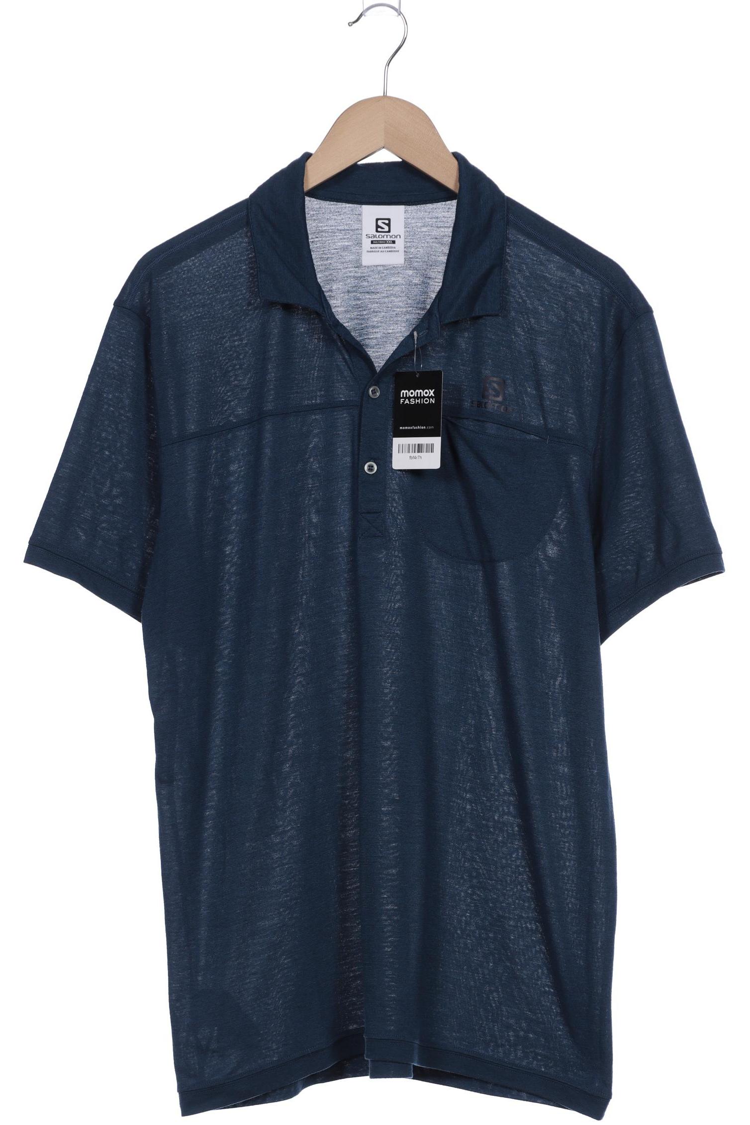 Salomon Herren Poloshirt, marineblau, Gr. 56 von Salomon