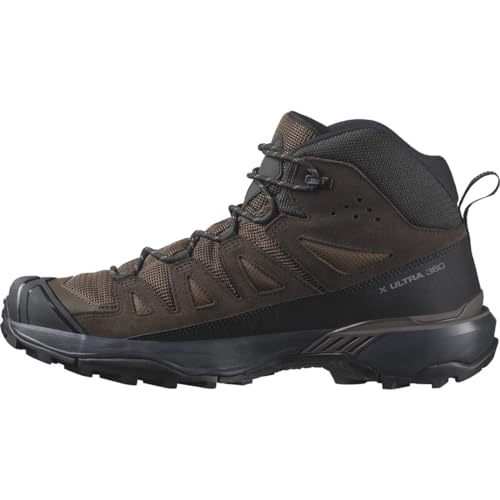 Salomon Herren X Ultra 360 Leather MID Gore-TEX Hiking Shoe, Dark Earth/Delicioso/Castlerock, 46 EU von Salomon