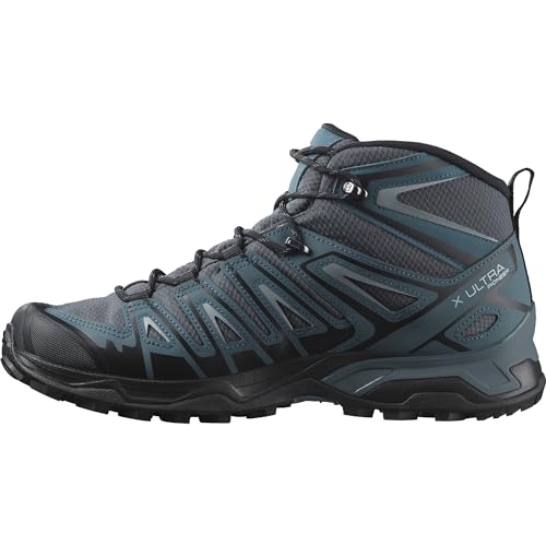 Salomon X Ultra Pioneer Mid Gore-Tex Wasserdichte Herren Wanderschuhe,Alle Wetterbedingungen,Sicherer Fußhalt,Ebony,46 ⅔ von Salomon