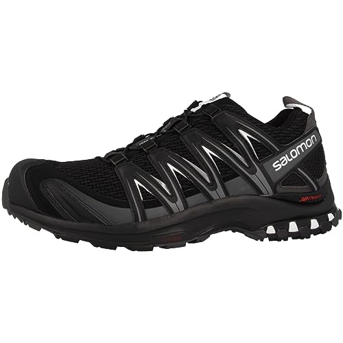 Salomon Herren Xa Pro 3D Wanderschuh, Schwarzer, magnetischer und leiser Lampenschirm, 47 EU von Salomon