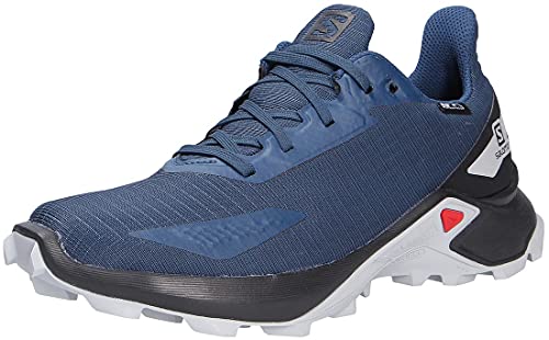 Salomon Alphacross Blast Climasalomon™ Waterproof (wasserdicht) Kinder Trailrunning-Schuhe, Blau (Dark Denim/Black/Pearl Blue), 31 EU von Salomon