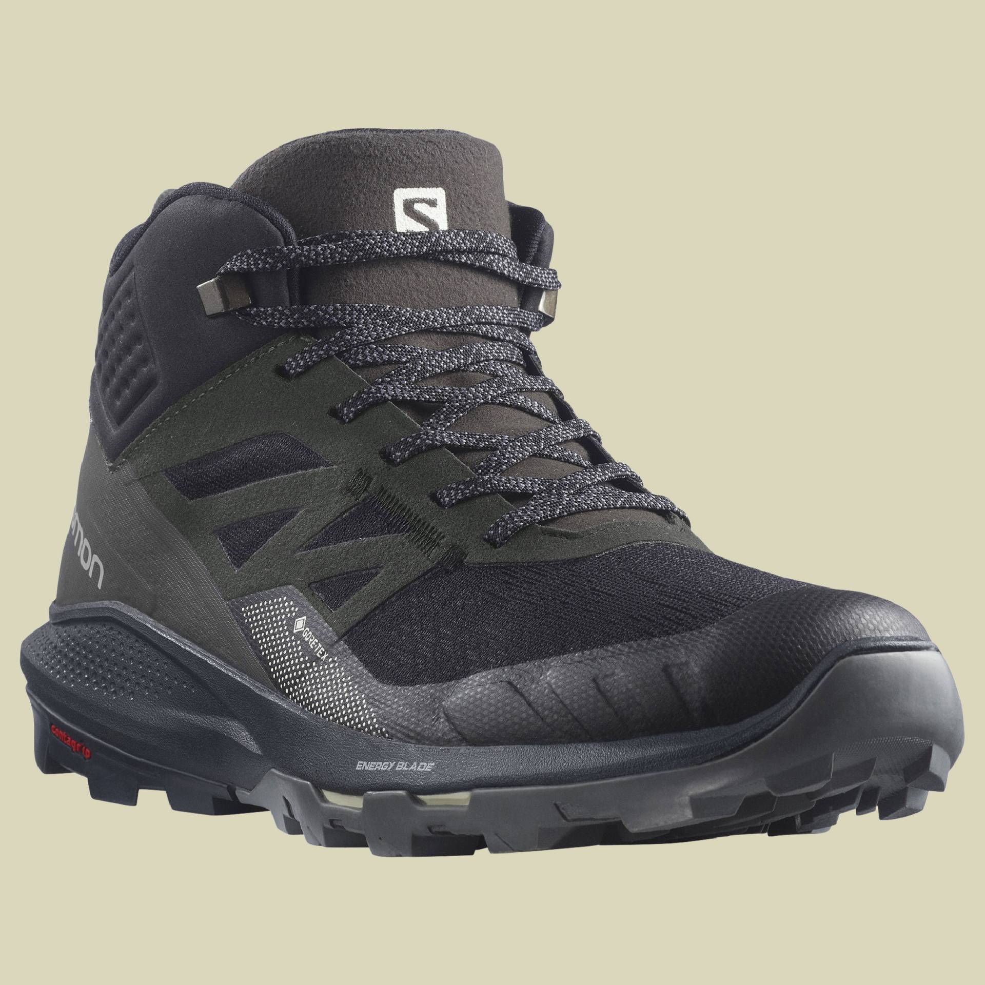 OUTpulse Mid GTX Men Größe UK 10 Farbe black/ebony/vanilla ice von Salomon