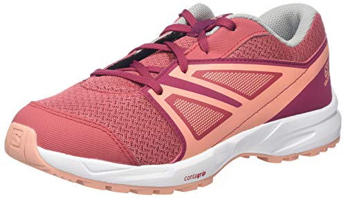 Salomon Sense Junior Kinder Trailrunning-Schuhe, Rosa (Garnet Rose/Beet Red/Coral Almond), 39 EU von Salomon