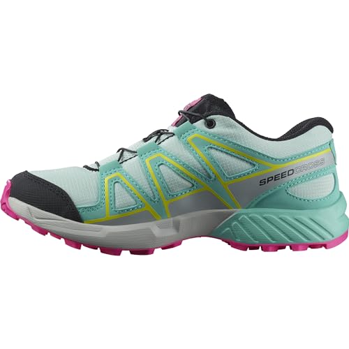 Salomon Speedcross J Unisex Kinderschuhe, Wandern Laufen,Präzise Passform, Grip, Praktischer Komfort, Bleached Aqua, 32 von Salomon