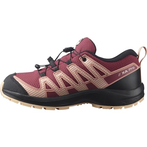 Salomon XA Pro V8 Climasalomon Waterproof Kinder Outdoor-Schuhe, Präzise Passform, Grip in jedem Gelände, Sportlicher Look, Earth Red, 32 von Salomon