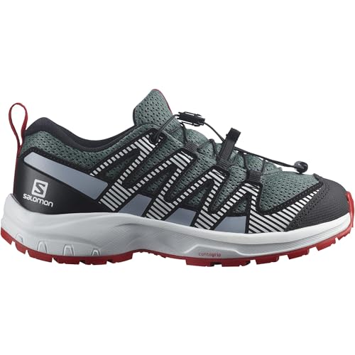 Salomon XA Pro V8 Kinder Outdoor-Schuhe, Präzise Passform, Grip in jedem Gelände, Sportlicher Look, Stormy Weather, 36 von Salomon