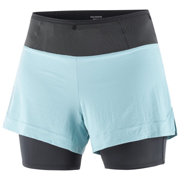 Salomon - Women's Sense Aero 2in1 Short - Laufshorts Gr L blau von Salomon