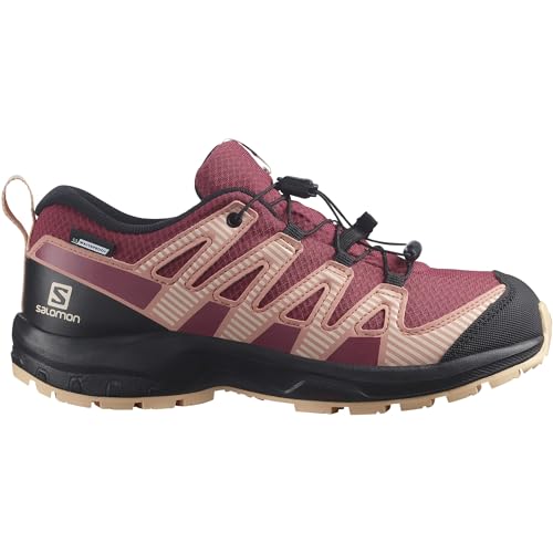 Salomon XA Pro V8 Climasalomon Waterproof Kinder Outdoor-Schuhe, Präzise Passform, Grip in jedem Gelände, Sportlicher Look, Earth Red, 34 von Salomon