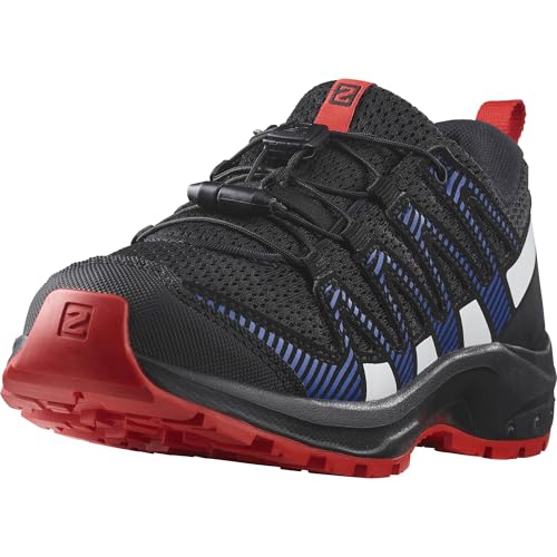 Salomon XA Pro V8 Kinder Outdoor-Schuhe, Präzise Passform, Grip in jedem Gelände, Sportlicher Look, Black, 32 von Salomon