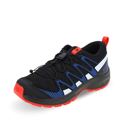 Salomon XA Pro V8 Kinder Outdoor-Schuhe, Präzise Passform, Grip in jedem Gelände, Sportlicher Look, Black, 33 von Salomon