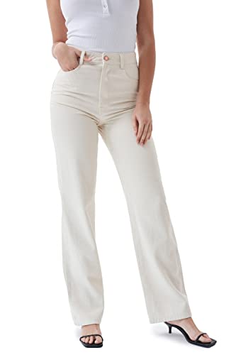 Salsa Naturfarbene High Rise-Jeans, Straight von Salsa