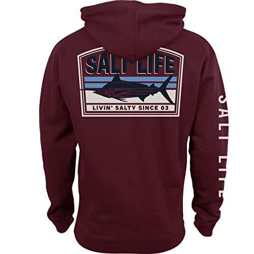 Salt Life Herren Marlin Intent Hoodie, Kastanienbraun, XX-Large von Salt Life