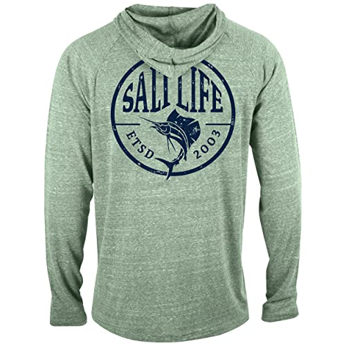 Salt Life Herren Sailfish Stempel Kapuzen-Sweatshirt, Lichtkelle, Large von Salt Life