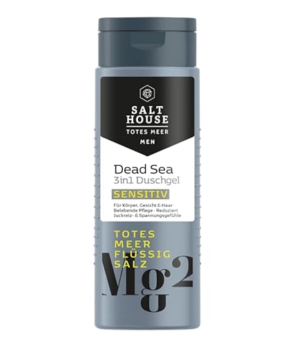 Salthouse Totes Meer Männer 3in1 Duschgel Sensitiv, mit Algenextrakten, für sensible Männerhaut, 250 ml von Salthouse