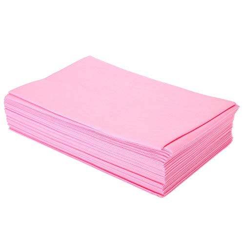 10 Stück Einweg-Bettlaken Schönheitssalon Massage Medizinische Verdickte, Nicht Gewebte Bettlaken (verdickter Vliesstoff rosa) von Saluaqui
