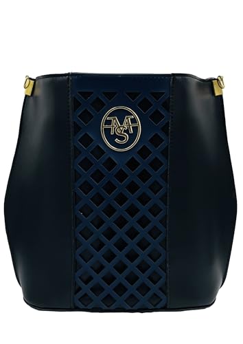 Salvadore Feretti Women's SF0542 Crossbody Bag, Schwarz, dunkelblau von Salvadore Feretti