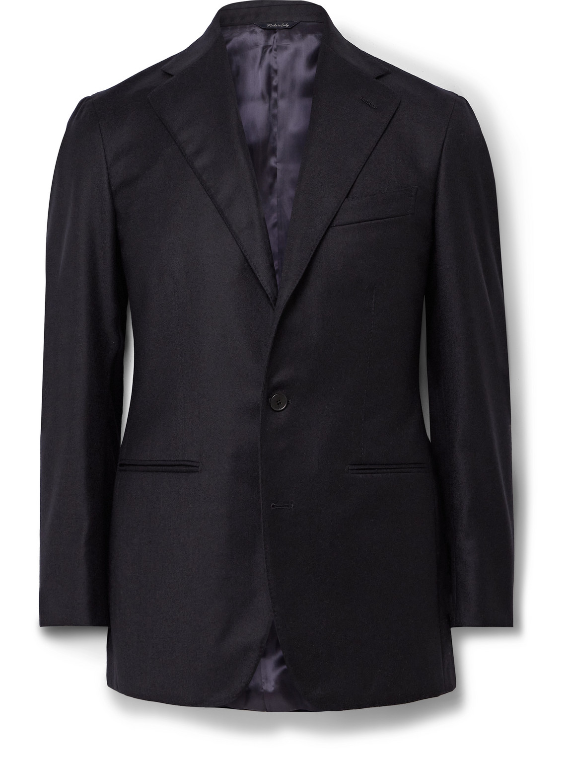 Saman Amel - Wool and Cashmere-Blend Felt Suit Jacket - Men - Blue - IT 48 von Saman Amel
