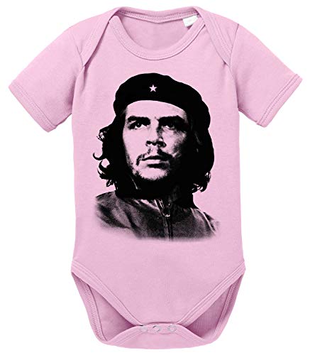 Che Guev Baby Strampler Bio Baumwolle Guevara Body Jungen & Mädchen 0-12 Monate, Größe:62/2-3 Monate, Farbe:Rosa von Sambosa