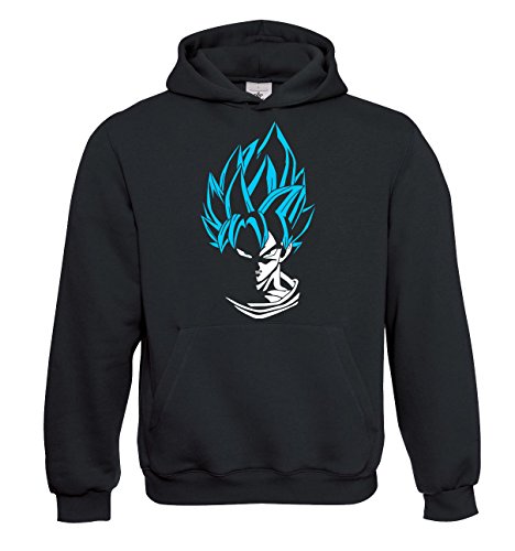 Sambosa Super Son Goku Blue God Modus Herren Sweatshirt Pullover Hoodie von Sambosa