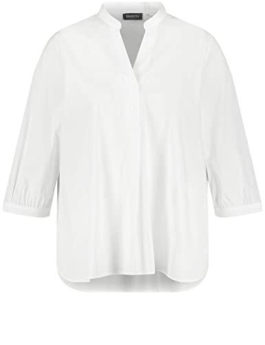 SAMOON Damen 260018-21009 Bluse, White, 46 von Samoon