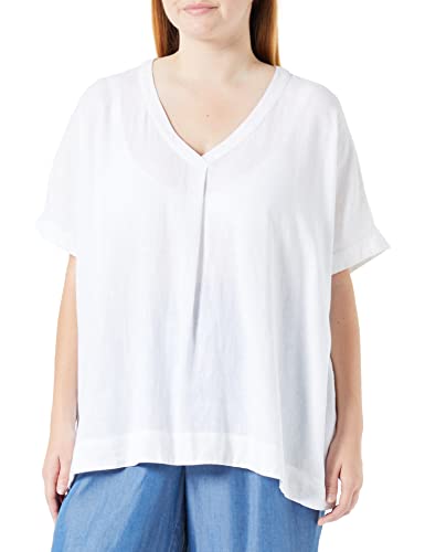 SAMOON Damen 260041-21031 Bluse, White, 50 von Samoon