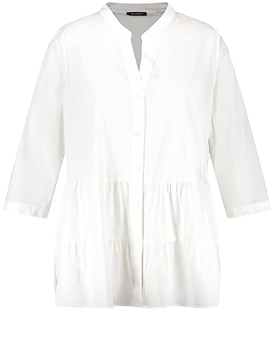 SAMOON Damen 960991-29242 Bluse, Offwhite, 44 von Samoon